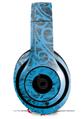 WraptorSkinz Skin Decal Wrap compatible with Beats Studio 2 and 3 Wired and Wireless Headphones Folder Doodles Blue Medium Skin Only (HEADPHONES NOT INCLUDED)