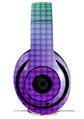 WraptorSkinz Skin Decal Wrap compatible with Beats Studio 2 and 3 Wired and Wireless Headphones Faded Dots Purple Green Skin Only (HEADPHONES NOT INCLUDED)