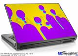 Laptop Skin (Medium) - Drip Purple Yellow Teal