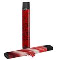 Skin Decal Wrap 2 Pack for Juul Vapes Folder Doodles Red JUUL NOT INCLUDED