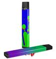 Skin Decal Wrap 2 Pack for Juul Vapes Drip Blue Green Red JUUL NOT INCLUDED
