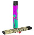 Skin Decal Wrap 2 Pack for Juul Vapes Drip Teal Pink Yellow JUUL NOT INCLUDED
