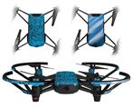 Skin Decal Wrap 2 Pack for DJI Ryze Tello Drone Folder Doodles Blue Medium DRONE NOT INCLUDED