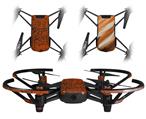 Skin Decal Wrap 2 Pack for DJI Ryze Tello Drone Folder Doodles Burnt Orange DRONE NOT INCLUDED