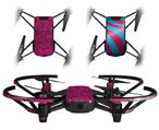 Skin Decal Wrap 2 Pack for DJI Ryze Tello Drone Folder Doodles Fuchsia DRONE NOT INCLUDED