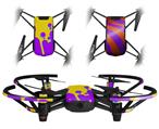 Skin Decal Wrap 2 Pack for DJI Ryze Tello Drone Drip Purple Yellow Teal DRONE NOT INCLUDED