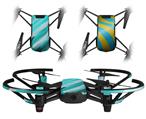 Skin Decal Wrap 2 Pack for DJI Ryze Tello Drone Paint Blend Teal DRONE NOT INCLUDED