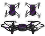 Skin Decal Wrap 2 Pack for DJI Ryze Tello Drone Jagged Camo Purple DRONE NOT INCLUDED