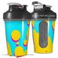 Decal Style Skin Wrap works with Blender Bottle 20oz Drip Yellow Teal Pink (BOTTLE NOT INCLUDED)