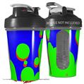 Decal Style Skin Wrap works with Blender Bottle 20oz Drip Blue Green Red (BOTTLE NOT INCLUDED)