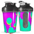 Decal Style Skin Wrap works with Blender Bottle 20oz Drip Teal Pink Yellow (BOTTLE NOT INCLUDED)