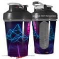Decal Style Skin Wrap works with Blender Bottle 20oz Synth Mountains (BOTTLE NOT INCLUDED)