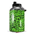Skin Decal Wrap for 2017 RTIC One Gallon Jug Folder Doodles Neon Green (Jug NOT INCLUDED) by WraptorSkinz