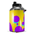 Skin Decal Wrap for 2017 RTIC One Gallon Jug Drip Purple Yellow Teal (Jug NOT INCLUDED) by WraptorSkinz