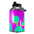 Skin Decal Wrap for 2017 RTIC One Gallon Jug Drip Teal Pink Yellow (Jug NOT INCLUDED) by WraptorSkinz