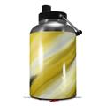 Skin Decal Wrap for 2017 RTIC One Gallon Jug Paint Blend Yellow (Jug NOT INCLUDED) by WraptorSkinz