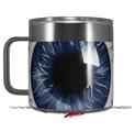 Skin Decal Wrap for Yeti Coffee Mug 14oz Eyeball Blue Dark - 14 oz CUP NOT INCLUDED by WraptorSkinz