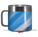 Skin Decal Wrap for Yeti Coffee Mug 14oz Paint Blend Blue - 14 oz CUP NOT INCLUDED by WraptorSkinz