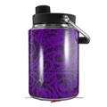 Skin Decal Wrap for Yeti Half Gallon Jug Folder Doodles Purple - JUG NOT INCLUDED by WraptorSkinz