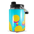 Skin Decal Wrap for Yeti Half Gallon Jug Drip Yellow Teal Pink - JUG NOT INCLUDED by WraptorSkinz