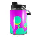 Skin Decal Wrap for Yeti Half Gallon Jug Drip Teal Pink Yellow - JUG NOT INCLUDED by WraptorSkinz