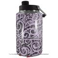 Skin Decal Wrap for Yeti 1 Gallon Jug Folder Doodles Lavender - JUG NOT INCLUDED by WraptorSkinz