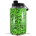 Skin Decal Wrap for Yeti 1 Gallon Jug Folder Doodles Neon Green - JUG NOT INCLUDED by WraptorSkinz