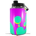 Skin Decal Wrap for Yeti 1 Gallon Jug Drip Teal Pink Yellow - JUG NOT INCLUDED by WraptorSkinz