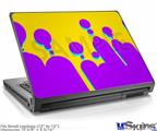 Laptop Skin (Small) - Drip Purple Yellow Teal