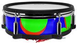 Skin Wrap works with Roland vDrum Shell PD-128 Drum Drip Blue Green Red (DRUM NOT INCLUDED)