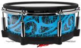 Skin Wrap works with Roland vDrum Shell PD-140DS Drum Folder Doodles Blue Medium (DRUM NOT INCLUDED)