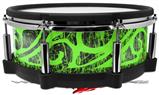 Skin Wrap works with Roland vDrum Shell PD-140DS Drum Folder Doodles Neon Green (DRUM NOT INCLUDED)