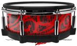Skin Wrap works with Roland vDrum Shell PD-140DS Drum Folder Doodles Red (DRUM NOT INCLUDED)
