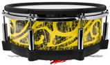Skin Wrap works with Roland vDrum Shell PD-140DS Drum Folder Doodles Yellow (DRUM NOT INCLUDED)