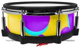 Skin Wrap works with Roland vDrum Shell PD-140DS Drum Drip Purple Yellow Teal (DRUM NOT INCLUDED)