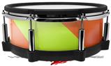 Skin Wrap works with Roland vDrum Shell PD-140DS Drum Two Tone Waves Neon Green Orange (DRUM NOT INCLUDED)