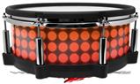 Skin Wrap works with Roland vDrum Shell PD-140DS Drum Faded Dots Hot Pink Orange (DRUM NOT INCLUDED)