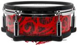 Skin Wrap works with Roland vDrum Shell PD-108 Drum Folder Doodles Red (DRUM NOT INCLUDED)