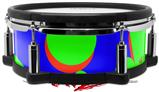 Skin Wrap works with Roland vDrum Shell PD-108 Drum Drip Blue Green Red (DRUM NOT INCLUDED)