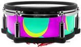 Skin Wrap works with Roland vDrum Shell PD-108 Drum Drip Teal Pink Yellow (DRUM NOT INCLUDED)