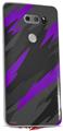 Skin Decal Wrap for LG V30 Jagged Camo Purple