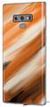 Decal style Skin Wrap compatible with Samsung Galaxy Note 9 Paint Blend Orange