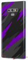 Decal style Skin Wrap compatible with Samsung Galaxy Note 9 Jagged Camo Purple