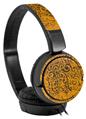 Decal style Skin Wrap for Sony MDR ZX110 Headphones Folder Doodles Orange (HEADPHONES NOT INCLUDED)