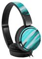 Decal style Skin Wrap for Sony MDR ZX110 Headphones Paint Blend Teal (HEADPHONES NOT INCLUDED)