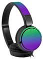 Decal style Skin Wrap for Sony MDR ZX110 Headphones Faded Dots Purple Green (HEADPHONES NOT INCLUDED)