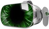 Decal style Skin Wrap compatible with Oculus Go Headset - Eyeball Green Dark (OCULUS NOT INCLUDED)