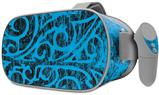Decal style Skin Wrap compatible with Oculus Go Headset - Folder Doodles Blue Medium (OCULUS NOT INCLUDED)
