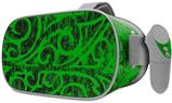 Decal style Skin Wrap compatible with Oculus Go Headset - Folder Doodles Green (OCULUS NOT INCLUDED)