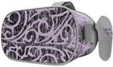 Decal style Skin Wrap compatible with Oculus Go Headset - Folder Doodles Lavender (OCULUS NOT INCLUDED)